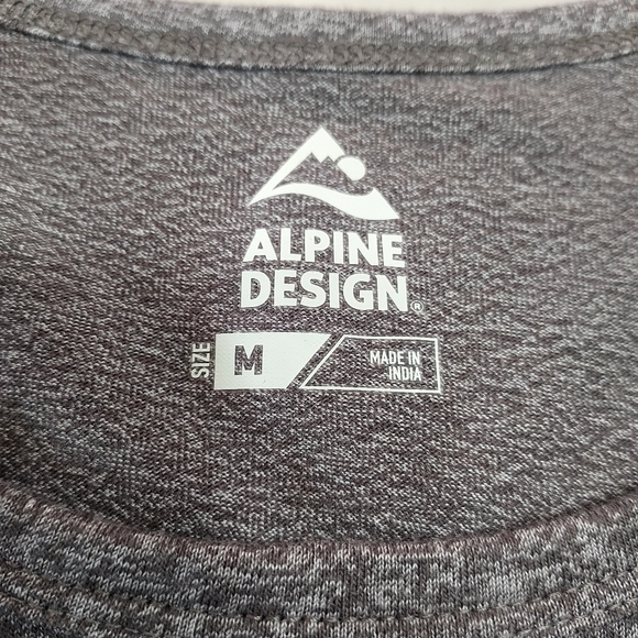 Alpine Design Drawstring Waist Brownish Jersey Dress. Size M - Picture 6 of 9